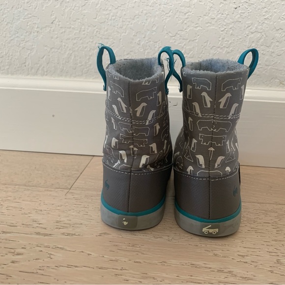 See Kai Run Toddler Boys Gray Boots Sz 10 - Picture 3 of 5
